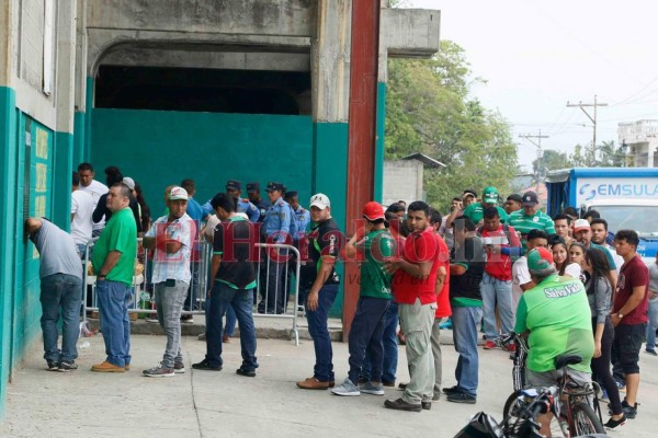 Así está el ambiente previo al duelo de semifinal entre Marathón y Motagua