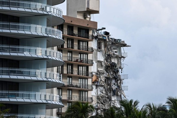 Las impactantes imágenes del derrumbe de un edificio en Miami