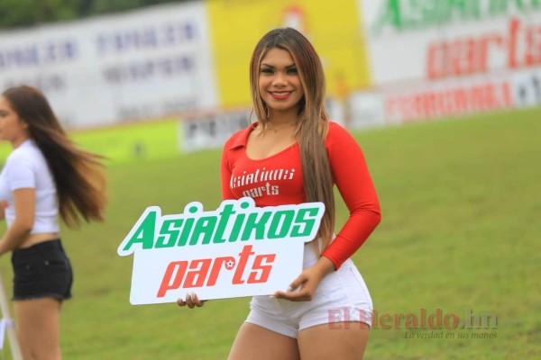 FOTOS: Las hermosas chicas que engalanan la jornada 5, la del clásico Olimpia vs Motagua