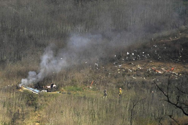 Ciclista revela fotos inéditas del accidente aéreo de Kobe Bryant