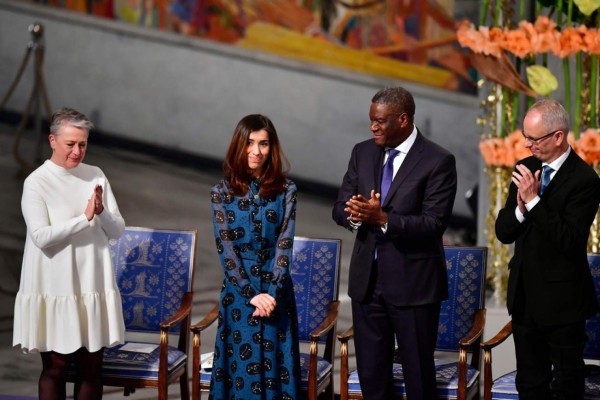 Así fue la entrega de los Premios Nobel de la Paz 2018 a Murad y Mukwege