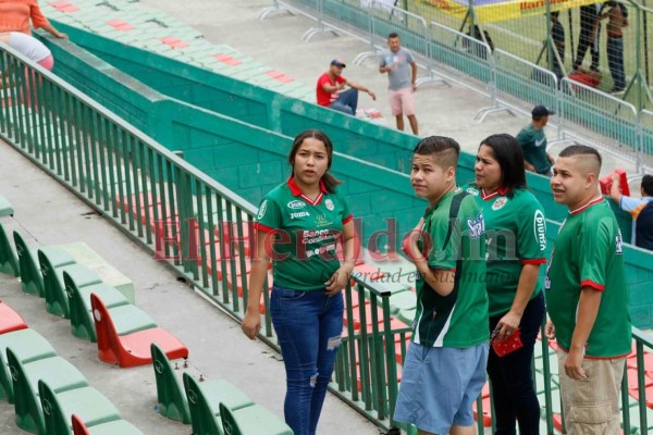 Así está el ambiente previo al duelo de semifinal entre Marathón y Motagua