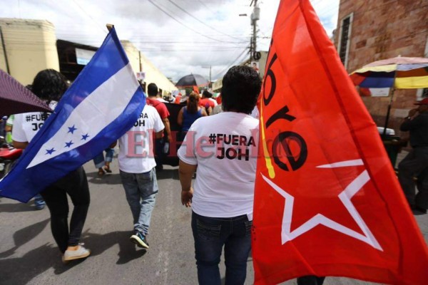 FOTOS: Así fue la marcha de la Oposición en la capital de Honduras