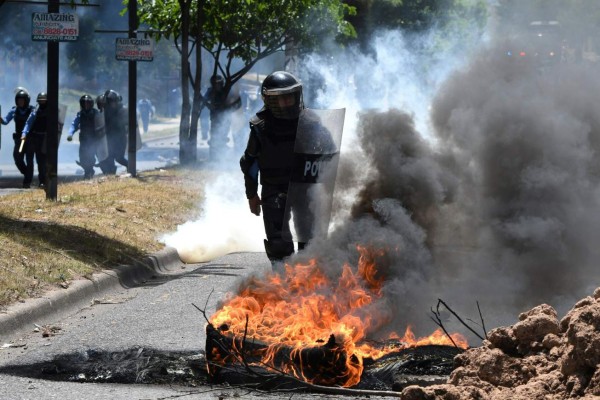 Las imágenes más impactantes de las violentas protestas en Honduras