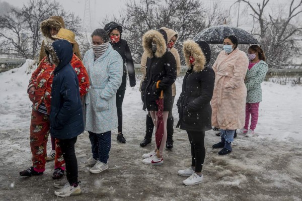 Alerta roja en Madrid por las fuertes nevadas que deja Filomena (FOTOS)