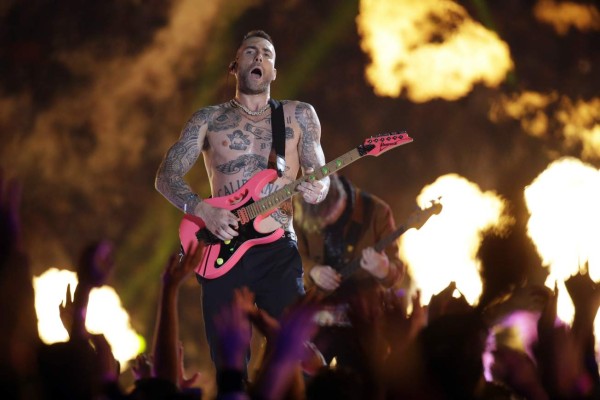 Las fotos del espectáculo de Maroon 5 en el medio tiempo del Super Bowl 53