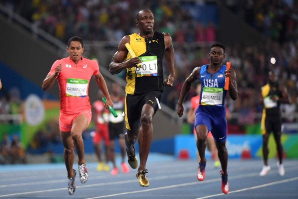 Imágenes de Usain Bolt en su última competencia en los Juegos Olímpicos de Rio 2016