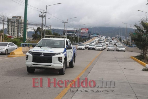 Paro de taxistas: las imágenes del bloqueo y colapso en Tegucigalpa