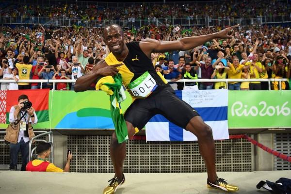 Imágenes de Usain Bolt en su última competencia en los Juegos Olímpicos de Rio 2016