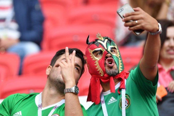 Este fue al ambiente que se vivió en el primer juego de la Copa Confederaciones de Rusia 2017