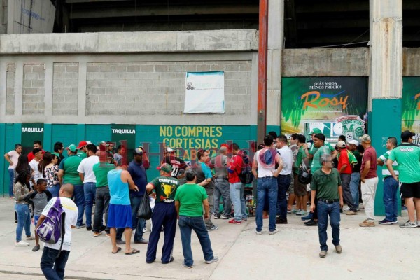 Así está el ambiente previo al duelo de semifinal entre Marathón y Motagua