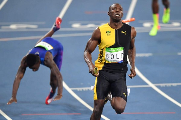 Imágenes de Usain Bolt en su última competencia en los Juegos Olímpicos de Rio 2016