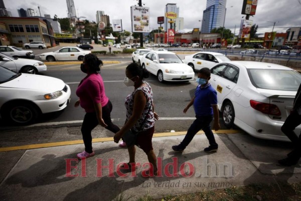 Paro de taxistas: las imágenes del bloqueo y colapso en Tegucigalpa