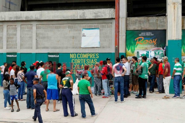 Así está el ambiente previo al duelo de semifinal entre Marathón y Motagua