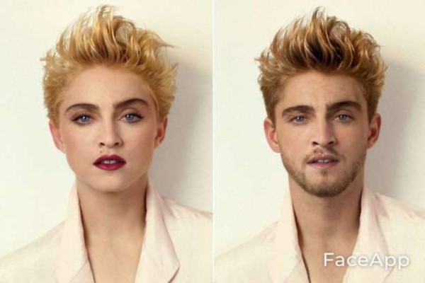 FOTOS: Así lucen los famosos al 'cambiar de sexo' con FaceApp