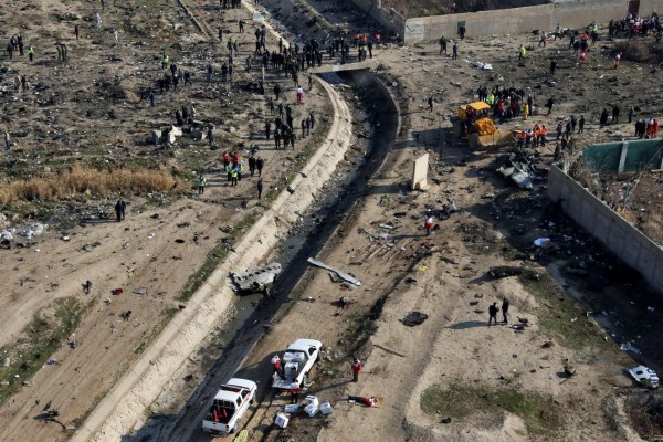 FOTOS: La pista del disparo accidental de misil en el siniestro aéreo en Irán