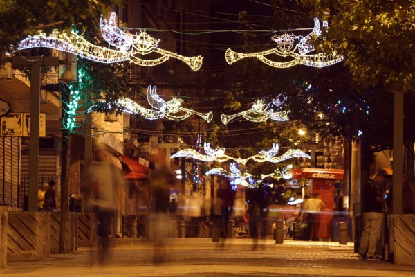 Se encienden las luces de la Navidad en la capital de Honduras