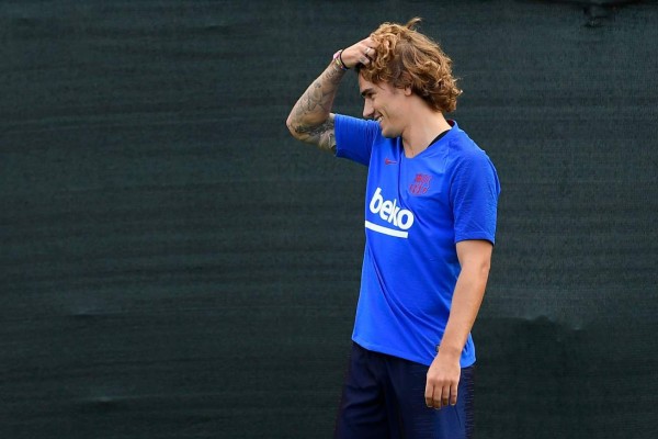 Las fotos que dejó el primer entrenamiento de Griezmann con la plantilla del Barcelona