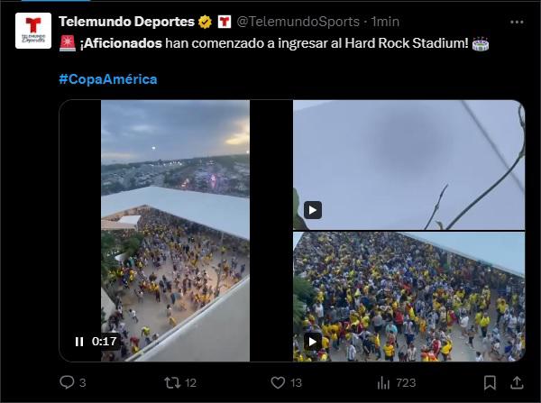 Lo que dicen medios tras disturbios fuera de estadio previo a final de Copa América