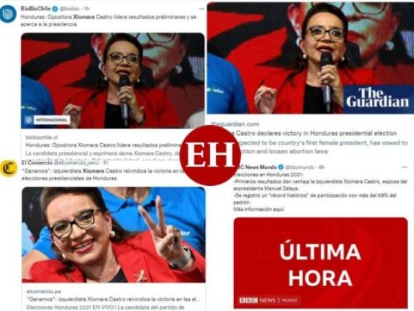 Diferentes medios internacionales tenían sus ojos puestos en las elecciones de Honduras y en las últimas horas han reportado a Xiomara Castro como virtual ganadora de los comicios.