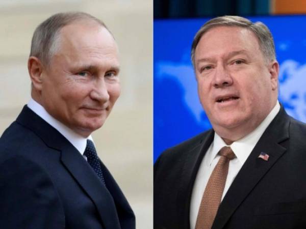 Mike Pompeo se reunirá con el presidente de Rusia, Vladimir Putin. Foto: AFP