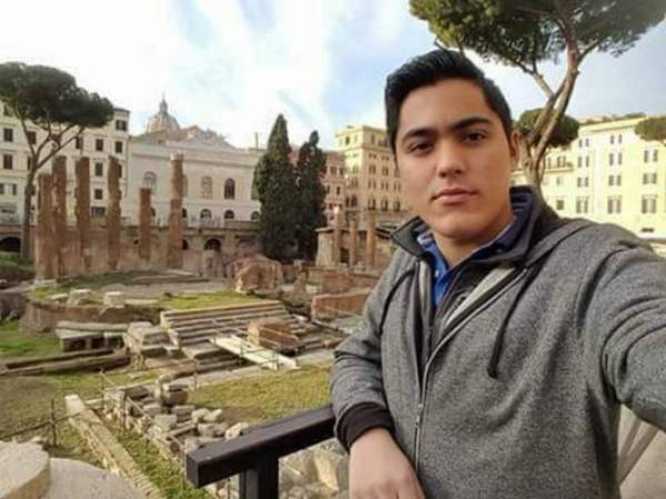 Carlos Emilio Collier, el joven universitario presuntamente asesinado por sus amigos.