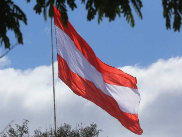 Bandera del Partido Liberal de Honduras.