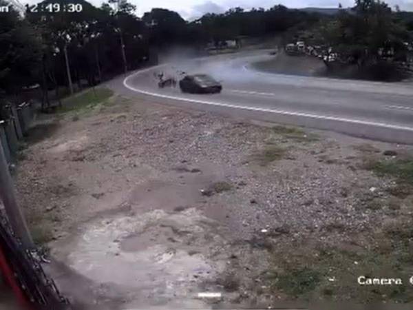 Cámara de seguridad captó el momento de la muerte de policía en Taulabé