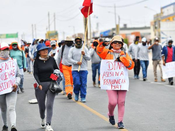 Las protestas son por la libertad del expresidente Pedro Castillo.