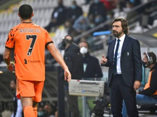 Pirlo se refirió puntuamente a una jugada en donde Ronaldo no habilitó a Morata, quien estaba en mejor posición para marcar gol. Foto: AP