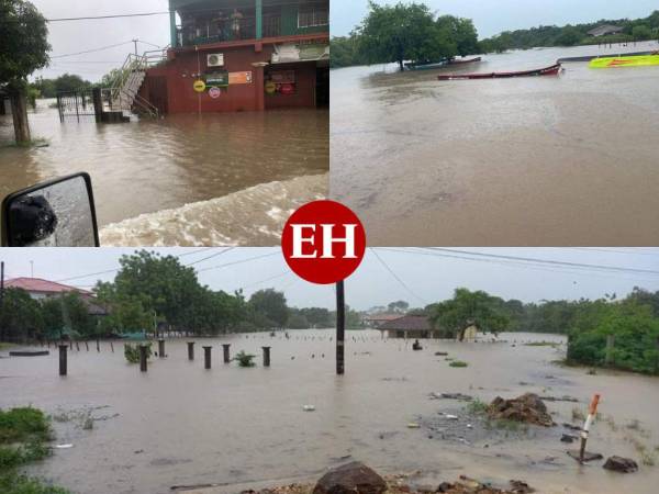 Como medidas de prevención debido a inundaciones por lluvias fueron evacuadas varias familias.