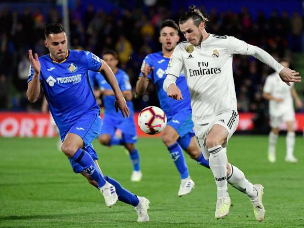 Gareth Bale durante un encuentro de la Liga de España ante el Getafe.