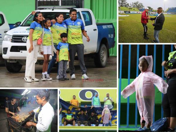 Así se vivió el partido ente Olancho FC y Marathón en el Breve Vargas. Una fuerte lluvia, se fue la luz en el estadio y los aficionados se hicieron presente para apoyar a sus equipos.