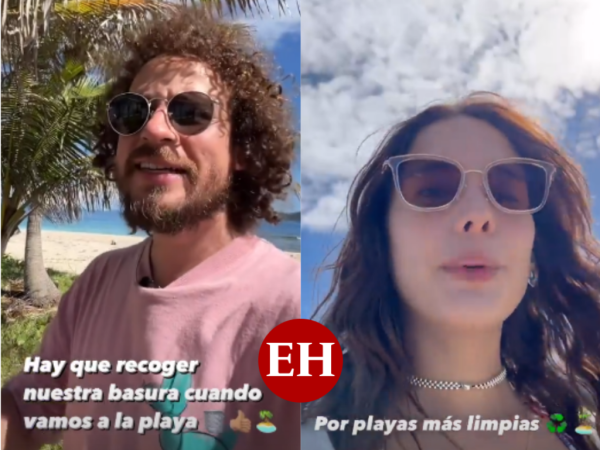 La pareja pidió a los hondureños cuidar sus bellas playas.