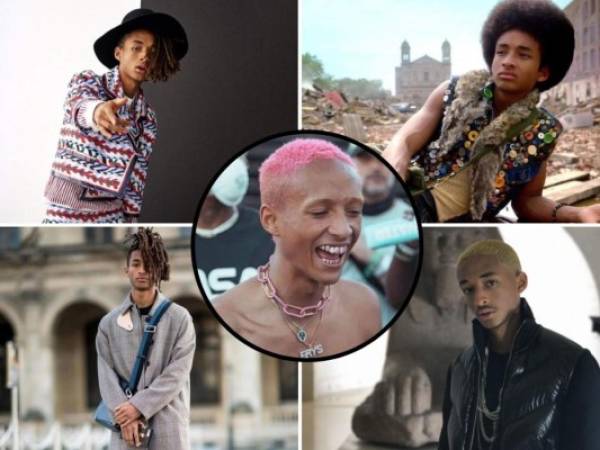 Desde su color de pelo, dientes y hasta su ropa, Jaden, hijo de Will Smith, ha causado polémica, especialmente por su desmejorado aspecto en medio del mundo de la moda. Foto: Instagram.