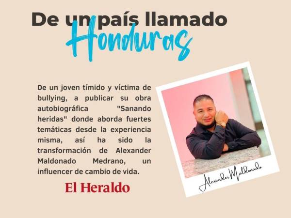 “Sanando heridas”, la obra autobiográfica de Alexander Maldonado, influencer de cambio de vida