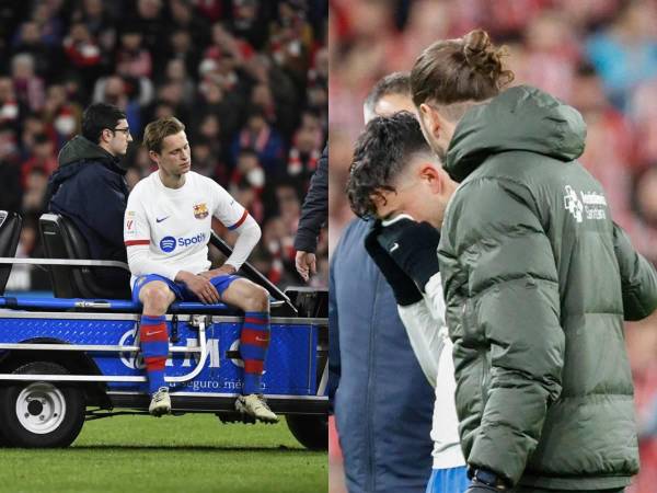 Frenkie De Jong y Pedri se lesionaron en el encuentro ante el Atlethic Bilbao en San Mamés.