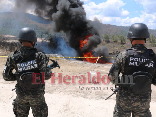 Así se realizó la incineración este jueves.