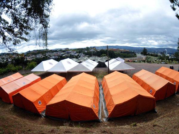 Las autoridades de Conapremm comenzaron con la instalación de los espacios donde se brindará la atención a los feligreses durante las actividades de la Virgen de Suyapa.