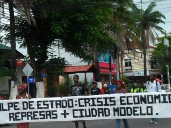 La protesta iniciará en el Parque de las Banderas de La Ceiba a las 8:00 a.m. Foto: Twitter ofraneh