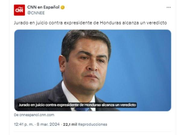 En una jornada cargada de expectativas y tensiones, el veredicto en el juicio contra el expresidente de Honduras, Juan Orlando Hernández, fue finalmente anunciado.