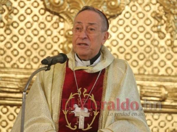 El cardenal Rodríguez Maradiaga dio un contundente mensaje durante la homilía dominical. Foto: EL HERALDO