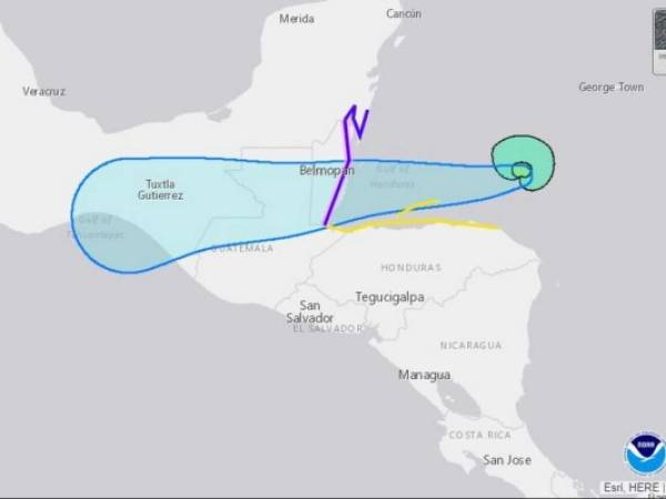 El huracán Nana amenaza a Centroamérica debido a que podría convertirse en huracán. Foto: Cortesía.