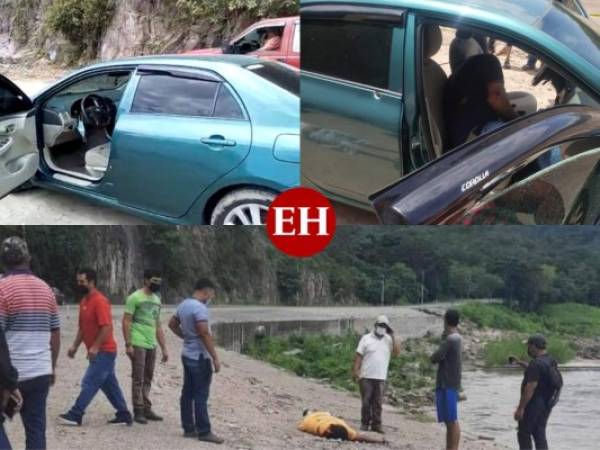 Tres hombres fueron acribillados a disparos la mañana de este martes en el sector de Gualala, en Ilama, Santa Bárbara, en el occidente de Honduras. Estas fueron las sangrientas imágenes que dejó el brutal ataque. Fotos: Cortesía.