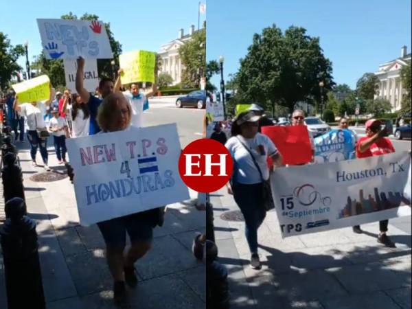 Decenas de hondureños marcharon exigiendo un TPS en la que fue la quinta marcha con ese fin.