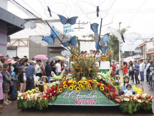 Las carrozas iban adornadas de flores y otras plantas nativas de la ciudad. Fotos: EL HERALDO