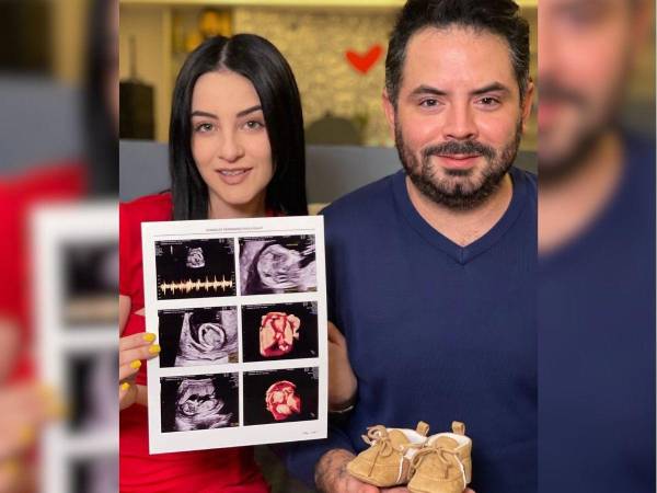 La feliz pareja se encuentra a la espera de su primer bebé.