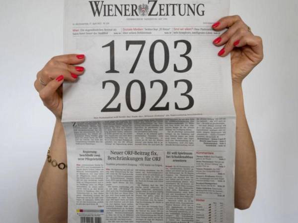 El diario Wiener Zeitung fue fundado en 1703 durante el Imperio Habsburgo y que había resistido a dos guerras mundiales.