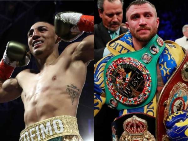 A lo largo de su carrera, Vasyl Lomachenko ha amasado una gran fortuna gracias a su éxito en el boxeo, mientras que Teófimo López busca conseguir mayores ganancias. Fotos: AFP