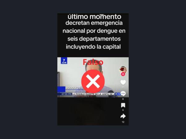 Captura de pantalla a una publicación de TikTok realizada el 11 de gunio de 2024.